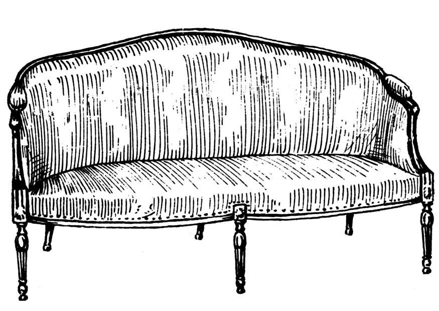 Disegno da colorare sofA 